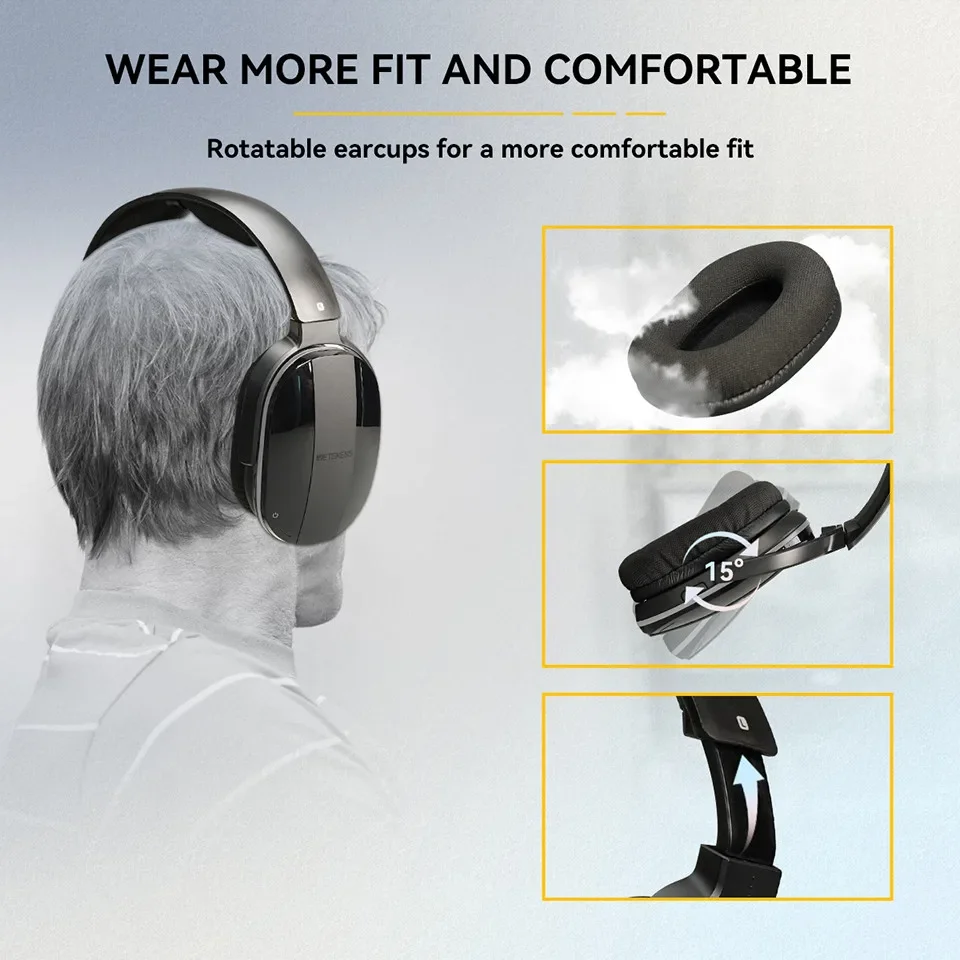 Wireless Headphone Bluetooth Headset for Mobile Phone Computer TV Earphone With Multifunction Base Rechargeable Saving Function - Image 5