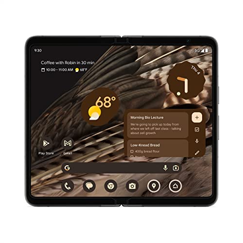 Google Pixel Fold - Unlocked Android 5G Smartphone with Telephoto Lens and Ultrawide Lens - Foldable Display - 24-Hour Battery - Obsidian - 256 GB - Image 16