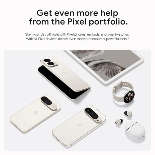 Google Pixel 9 Pro - Unlocked Android Smartphone with Gemini, Triple Rear Camera System, 24-Hour Battery, and 6.3" Super Actua Display - Hazel - 256 GB - Image 7