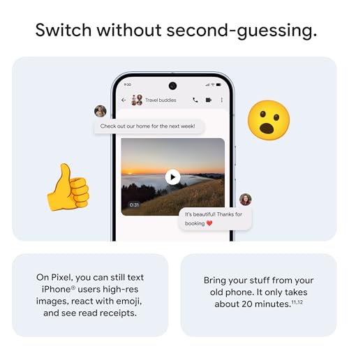 Google Pixel 10 Pro - Unlocked Android Smartphone - Gemini AI Assistant, Triple Rear Camera System, Fast-Charging 24+ Hour Battery, and 6.3" Super Actua Display - Moonstone - 256 GB (2025 Model) - Image 8