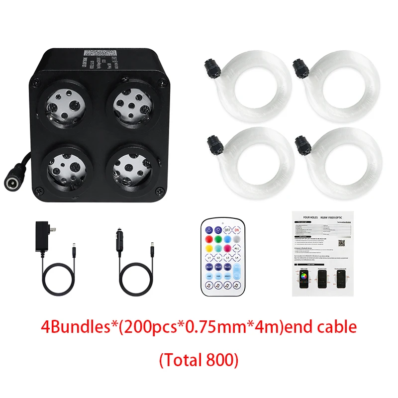 plus 800pcs 4m cable