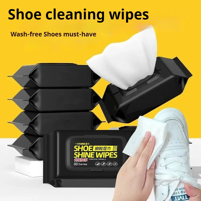 Portable Outdoor Shoe Cleaner Wipes Powerful Disposable Sneaker Cleaning Cloths for White Shoes Sneakers Cleaning Kit