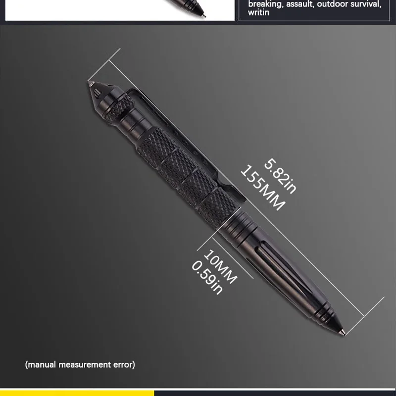 High Quality Metal Military Tactical Pen School Student Office Ballpoint Pens Emergency Glass Breaker Self Defense EDC Supplies - Image 3