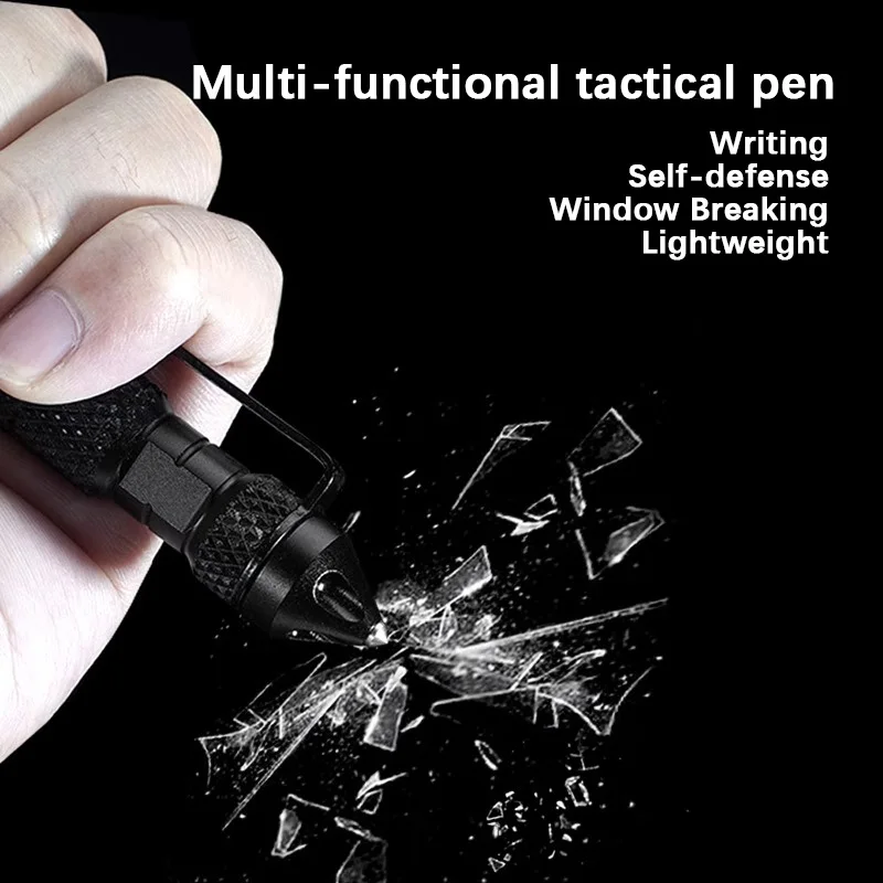 High Quality Metal Military Tactical Pen School Student Office Ballpoint Pens Emergency Glass Breaker Self Defense EDC Supplies - Image 4