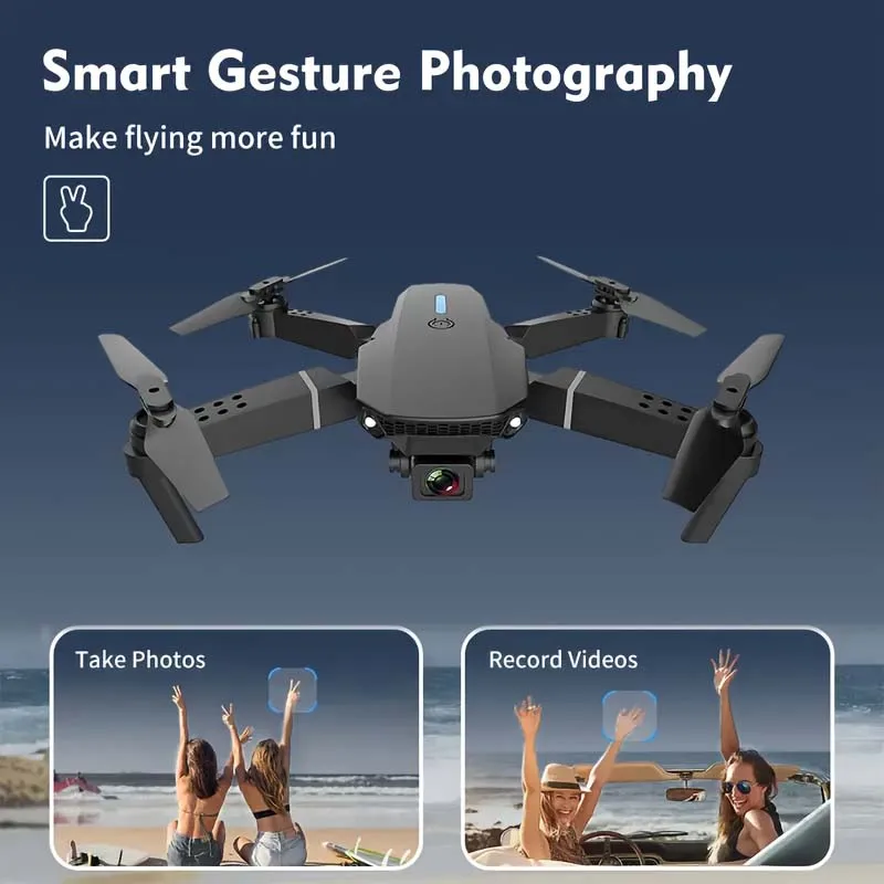 2025 E88 Professional Wide Angle RC Dron HD 4K Camera Mode Foldable Helicopter Aircraft Quadcopter Drone Kid Gift Toys - Image 5
