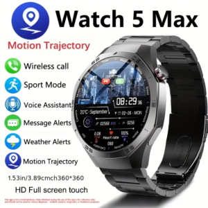 Men's AMOLED Screen GPS Motion trajectory Heart Rate Bluetooth Calls SmartWatch Waterproof