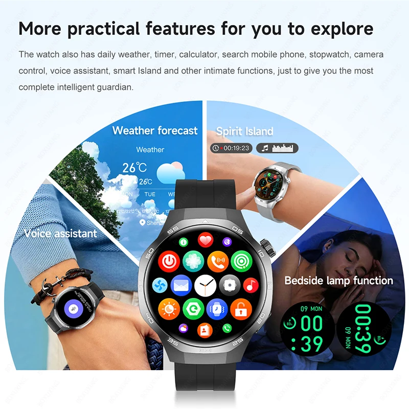 2025 New Watch 5 MAX Smart Watch HD AMOLED Screen NFC GPS Tracker Bluetooth Call Waterproof Sports Health Smartwatch Men Women - Image 6