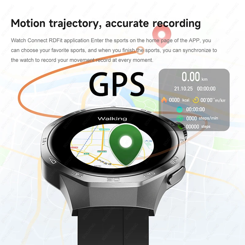 2025 New Watch 5 MAX Smart Watch HD AMOLED Screen NFC GPS Tracker Bluetooth Call Waterproof Sports Health Smartwatch Men Women - Image 3
