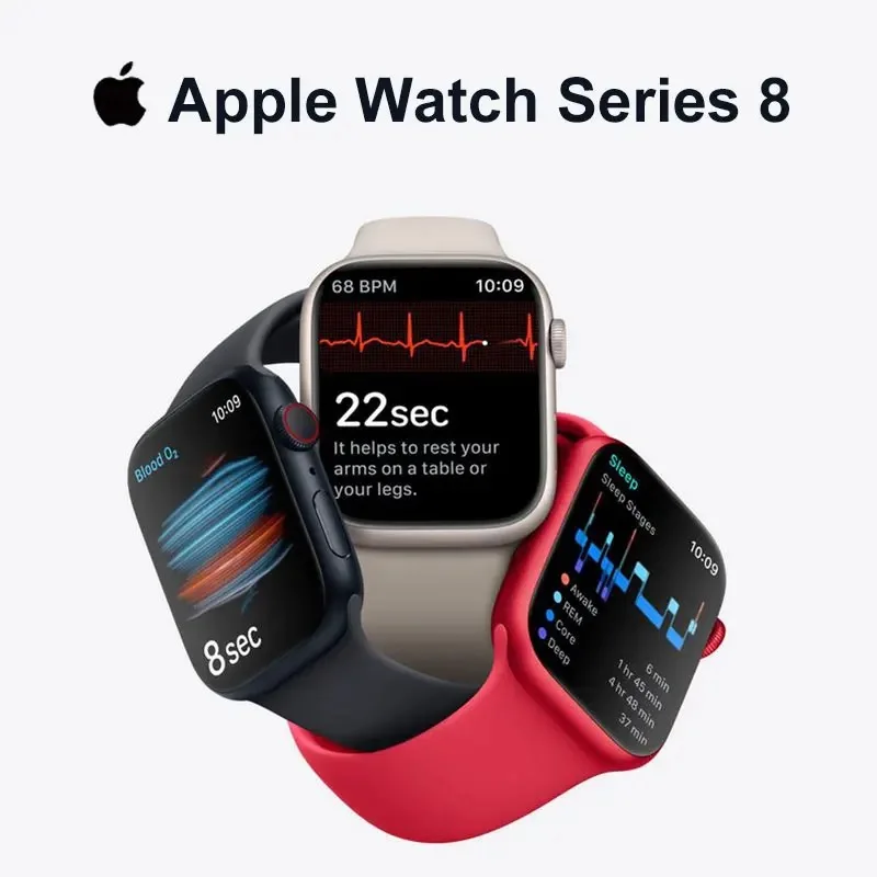 Apple Watch Series 8 41mm / 45mm Apple Watch S8 Aluminum Case with Sport Band iOS SmartWatch