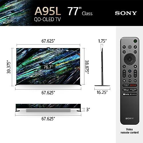 Sony QD-OLED 77 inch BRAVIA XR A95L Series 4K Ultra HD TV: Smart Google TV with Dolby Vision HDR and Exclusive Gaming Features for The PlayStation® 5 XR77A95L- Latest Model,Black - Image 15