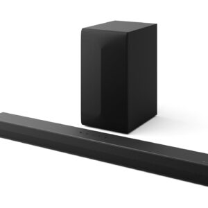LG S60T 3.1 ch. Soundbar with Wireless Subwoofer, Dolby Audio, TV Synergy, Wow Interface, AI Sound Pro (2024 Model)