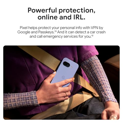 Google Pixel 9a with Gemini - Unlocked Android Smartphone with Incredible Camera and AI Photo Editing, All-Day Battery, and Powerful Security - Porcelain - 128 GB - Image 4