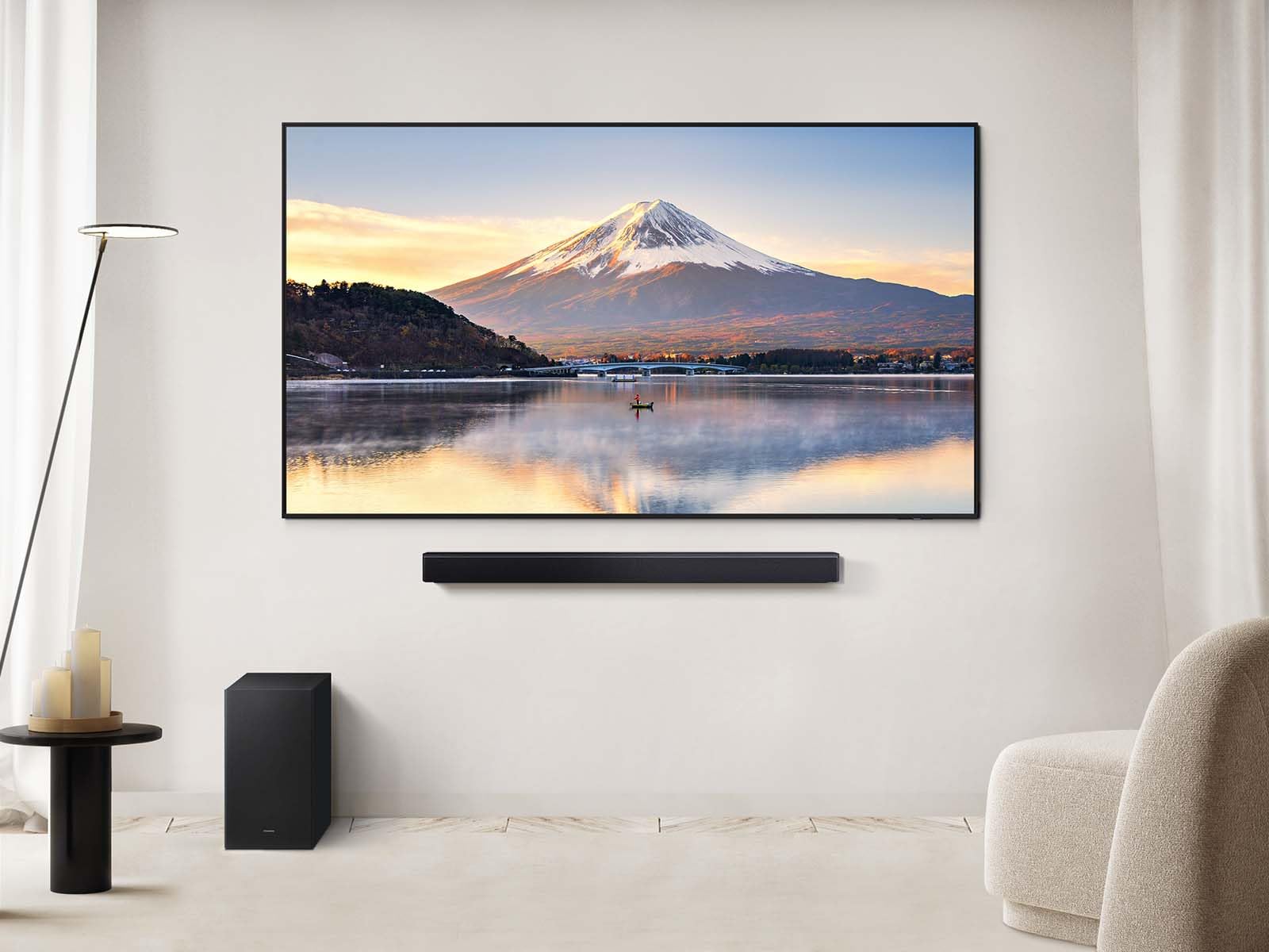 Samsung B-Series Soundbar HW-B550F 2.1 ch DTS Virtual:X Soundbar with Subwoofer (2025 Model) Voice Enhance Mode, Bass Boost, Adaptive Sound - Image 2