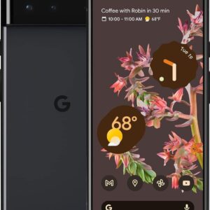 Google Pixel 6 – 5G Android Phone - Unlocked Smartphone with Wide and Ultrawide Lens - 256GB - Stormy Black