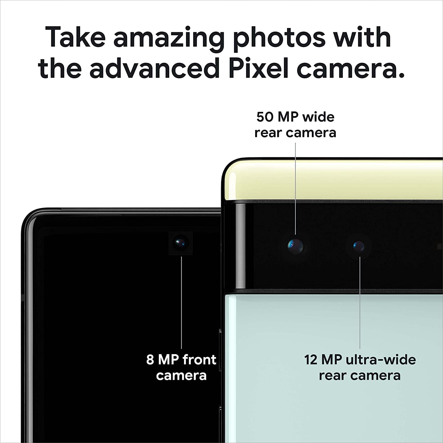 Google Pixel 6 – 5G Android Phone - Unlocked Smartphone with Wide and Ultrawide Lens - 256GB - Stormy Black - Image 9