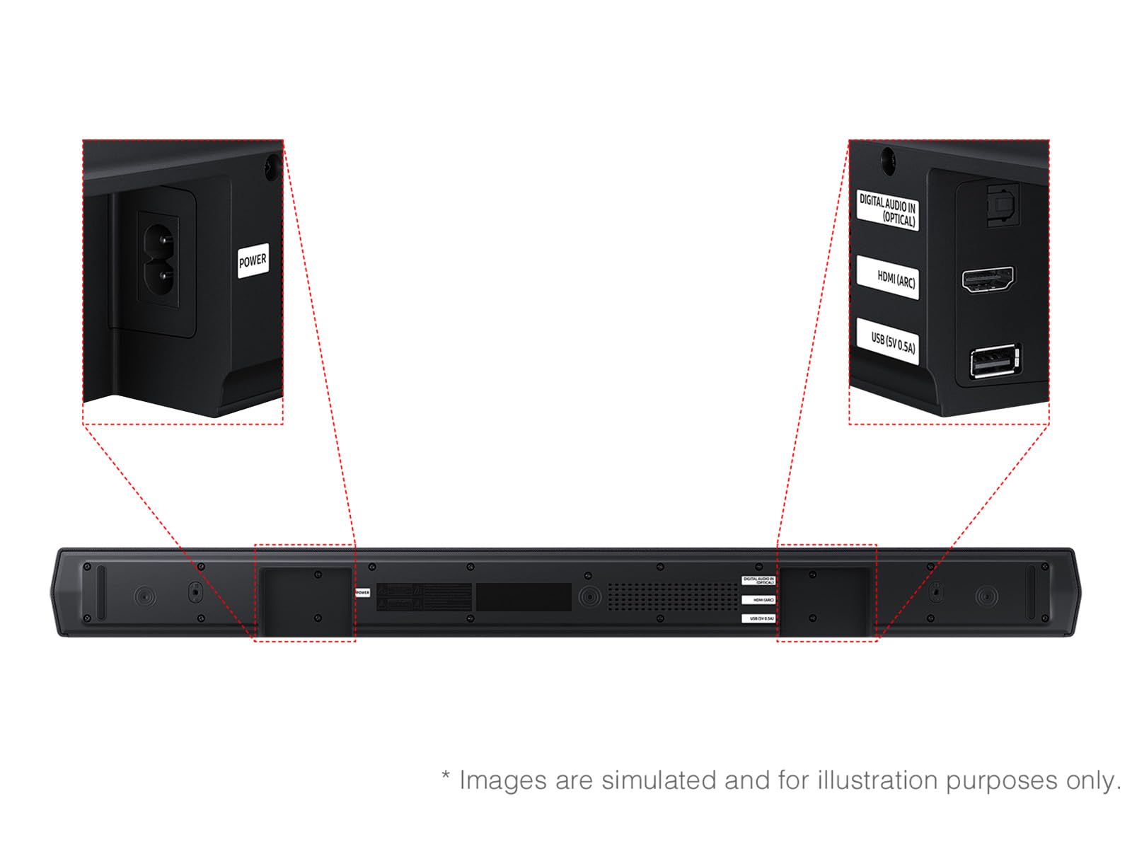 Samsung B-Series Soundbar HW-B550F 2.1 ch DTS Virtual:X Soundbar with Subwoofer (2025 Model) Voice Enhance Mode, Bass Boost, Adaptive Sound - Image 5