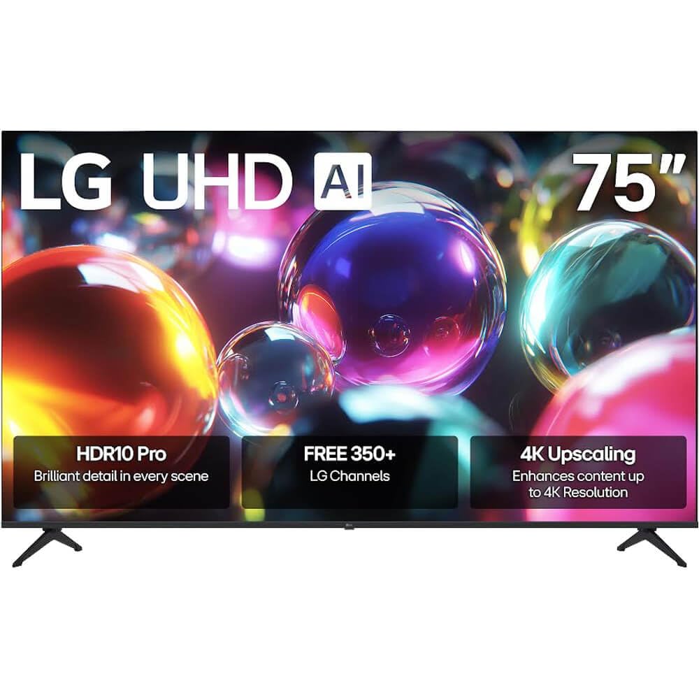 LG 75UA7000P 75 inch Class UA7000 Series LED AI 4K UHD Smart webOS TV (2025)