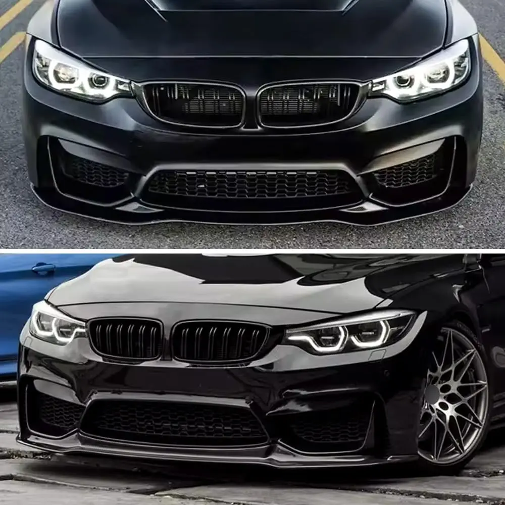 CS Style Bumper Lip For BMW M3 M4 F80 F82 F83 2015-2020 Car Front Bumper Spoiler Diffuser Splitter Lips Body Kit Tuning - Image 3
