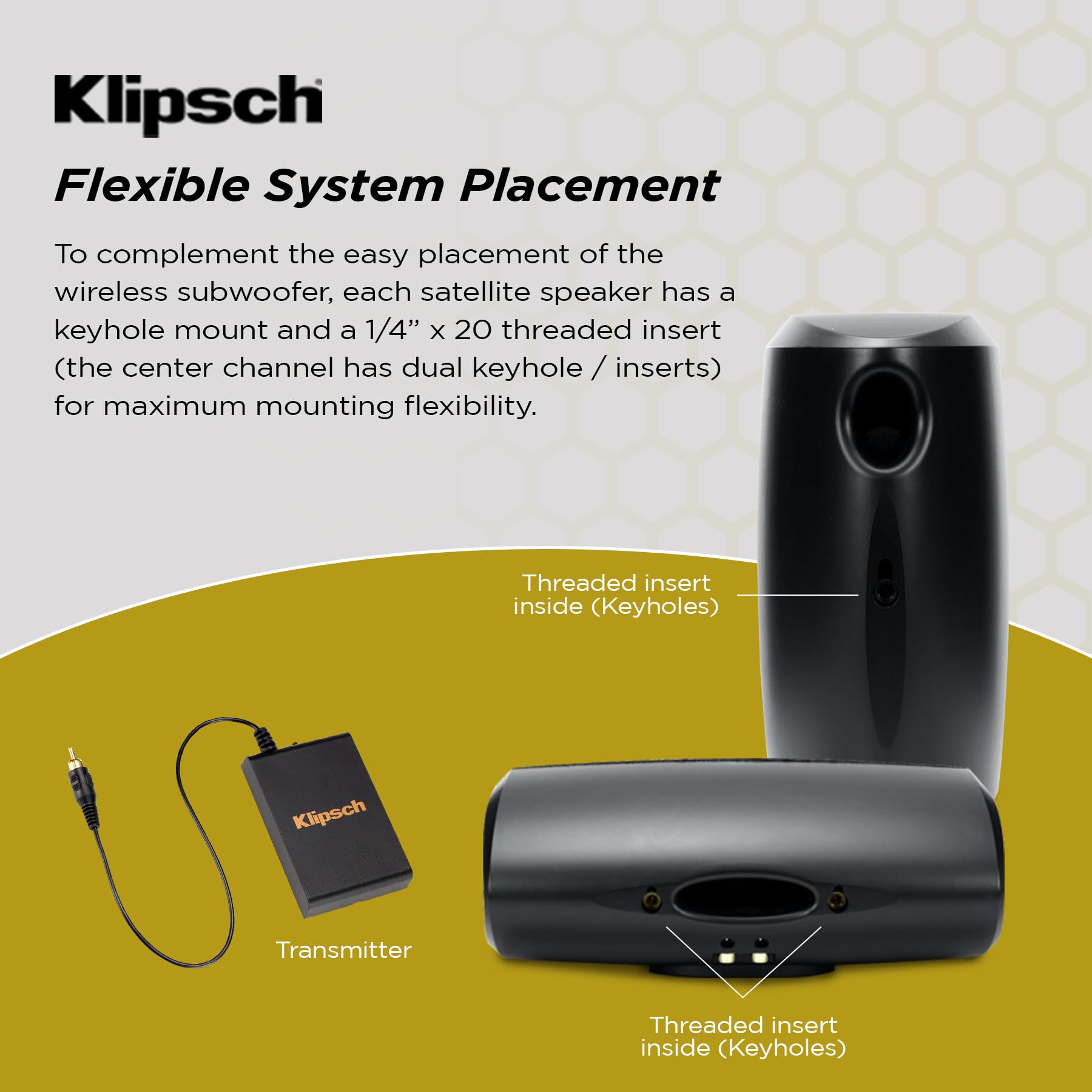 Klipsch Reference Theater Pack 5.1-Channel Speaker System + AVR-S770H 75W 7.2-Channel 8K Network AV Receiver with HEOS - Image 4
