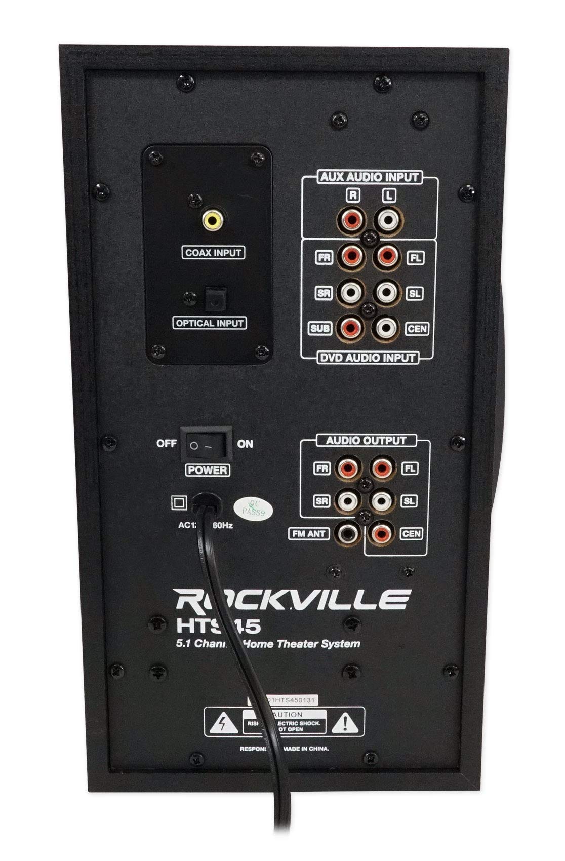 Rockville HTS45 800w 5.1 Channel Home Theater Audio System, Bluetooth Connectivity, USB/SD Playback, Wall-Mountable Speakers, for Home Entertainment - Image 7