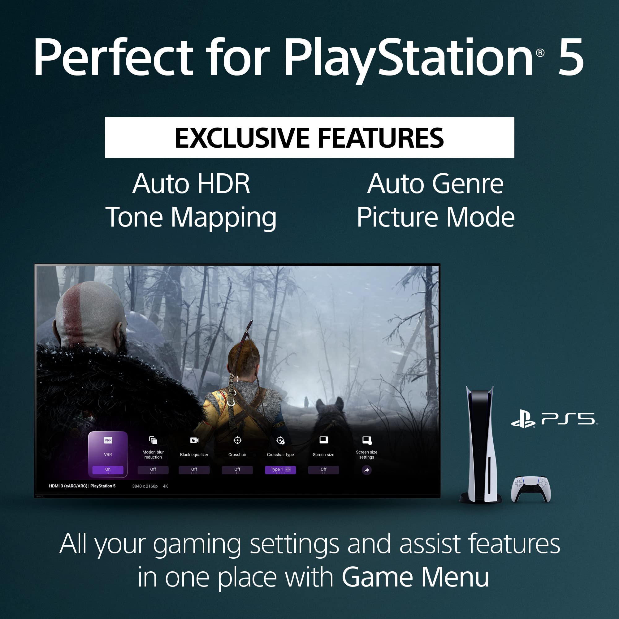 Sony QD-OLED 77 inch BRAVIA XR A95L Series 4K Ultra HD TV: Smart Google TV with Dolby Vision HDR and Exclusive Gaming Features for The PlayStation® 5 XR77A95L- Latest Model,Black - Image 11