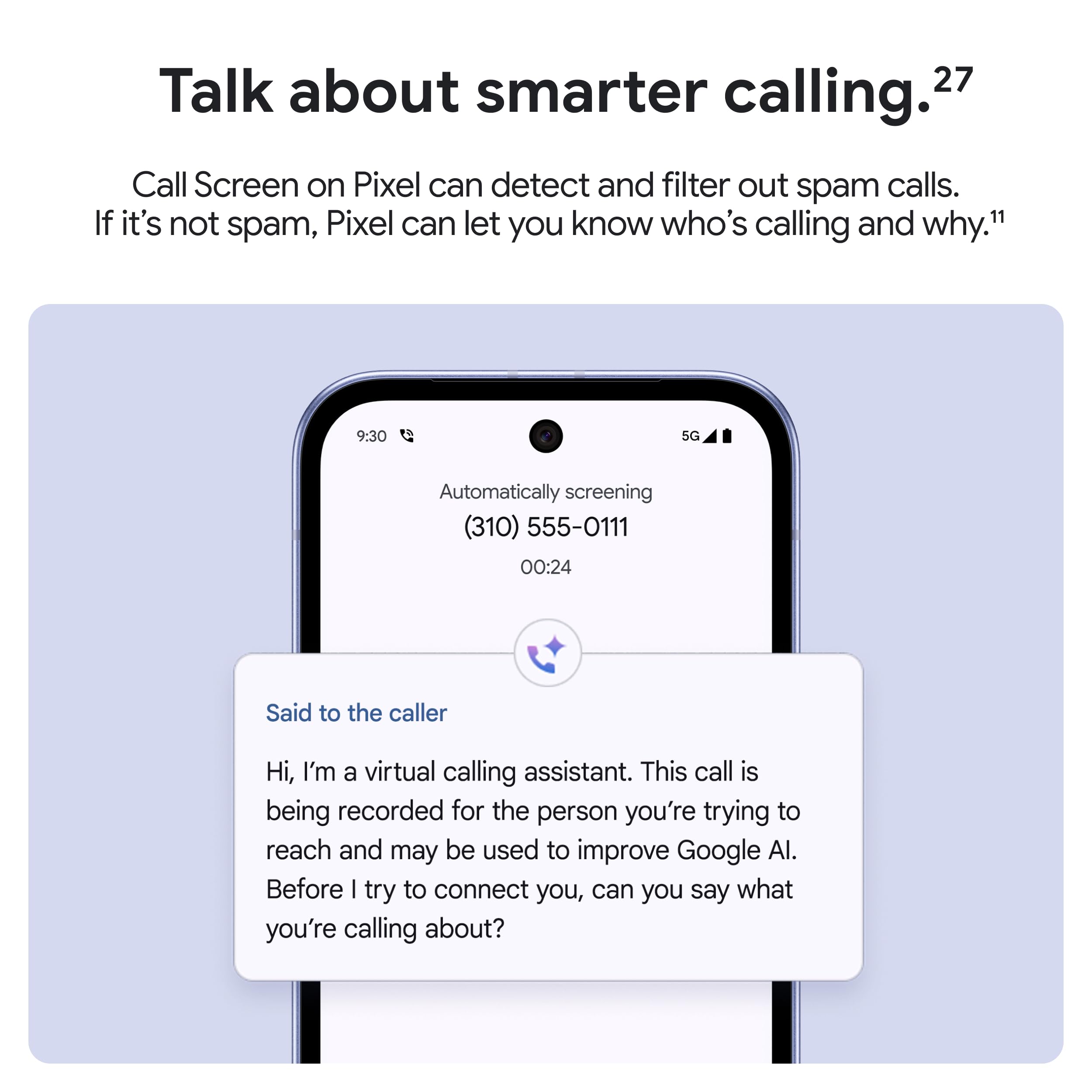 Google Pixel 9a with Gemini - Unlocked Android Smartphone with Incredible Camera and AI Photo Editing, All-Day Battery, and Powerful Security - Porcelain - 128 GB - Image 9