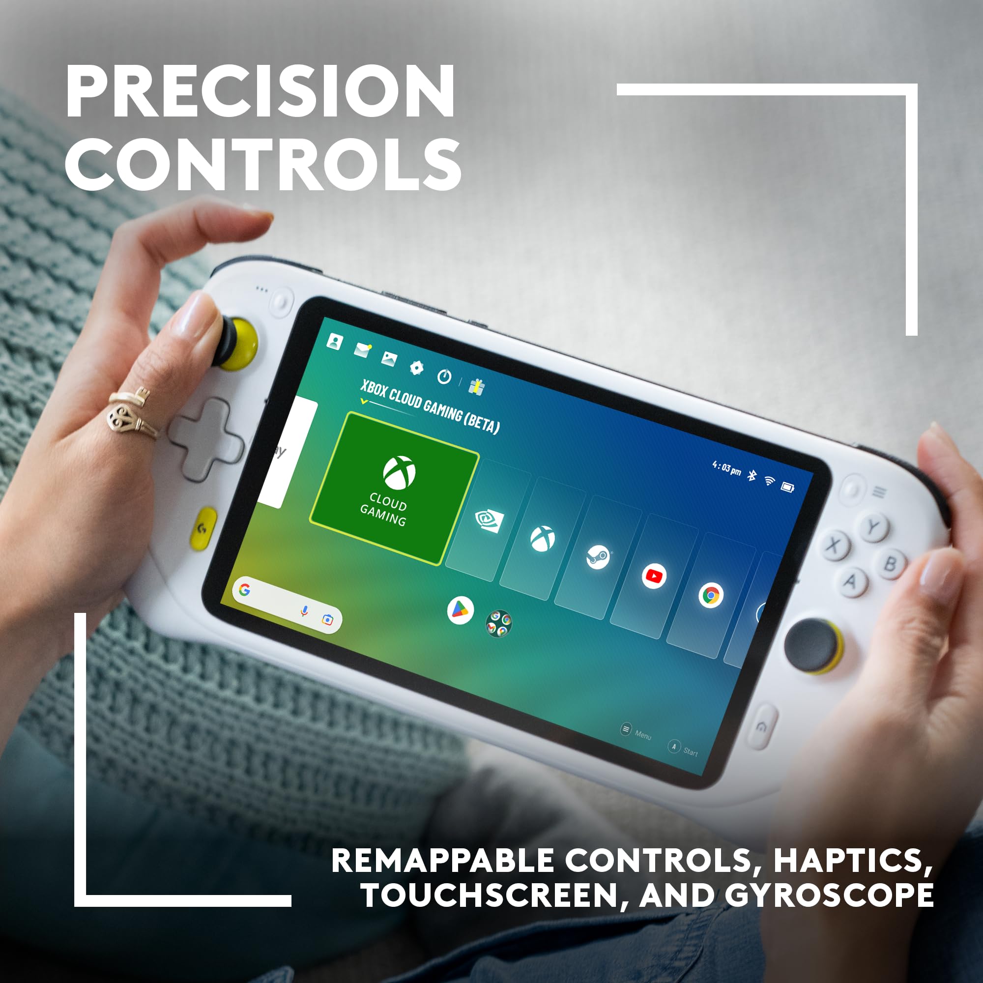 Logitech G Cloud Handheld Portable Gaming Console with Long-Battery Life, 1080P 7-Inch Touchscreen, Lightweight Design, Xbox Cloud Gaming, NVIDIA GeForce NOW, Google Play - Image 2