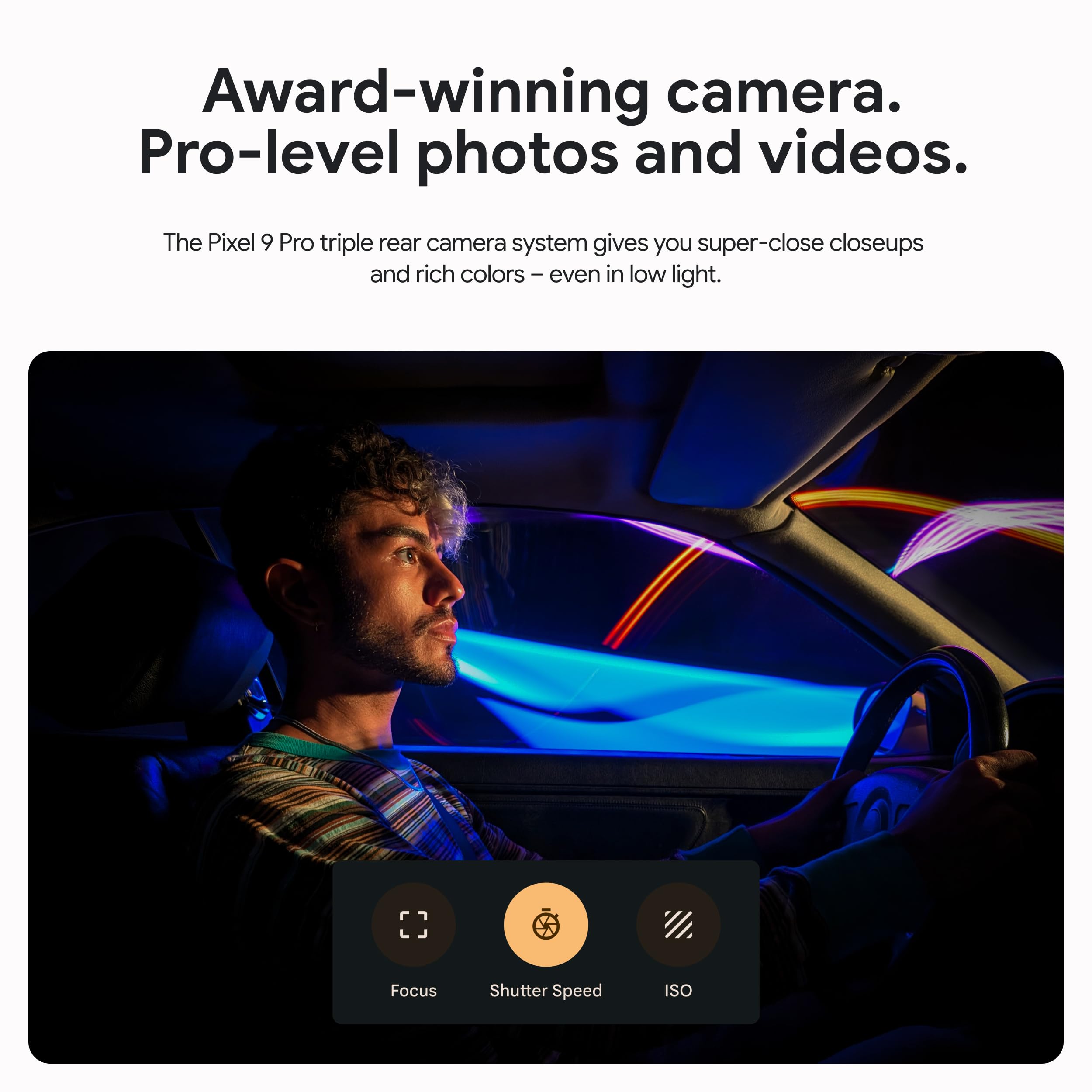 Google Pixel 9 Pro - Unlocked Android Smartphone with Gemini, Triple Rear Camera System, 24-Hour Battery, and 6.3" Super Actua Display - Hazel - 256 GB - Image 14