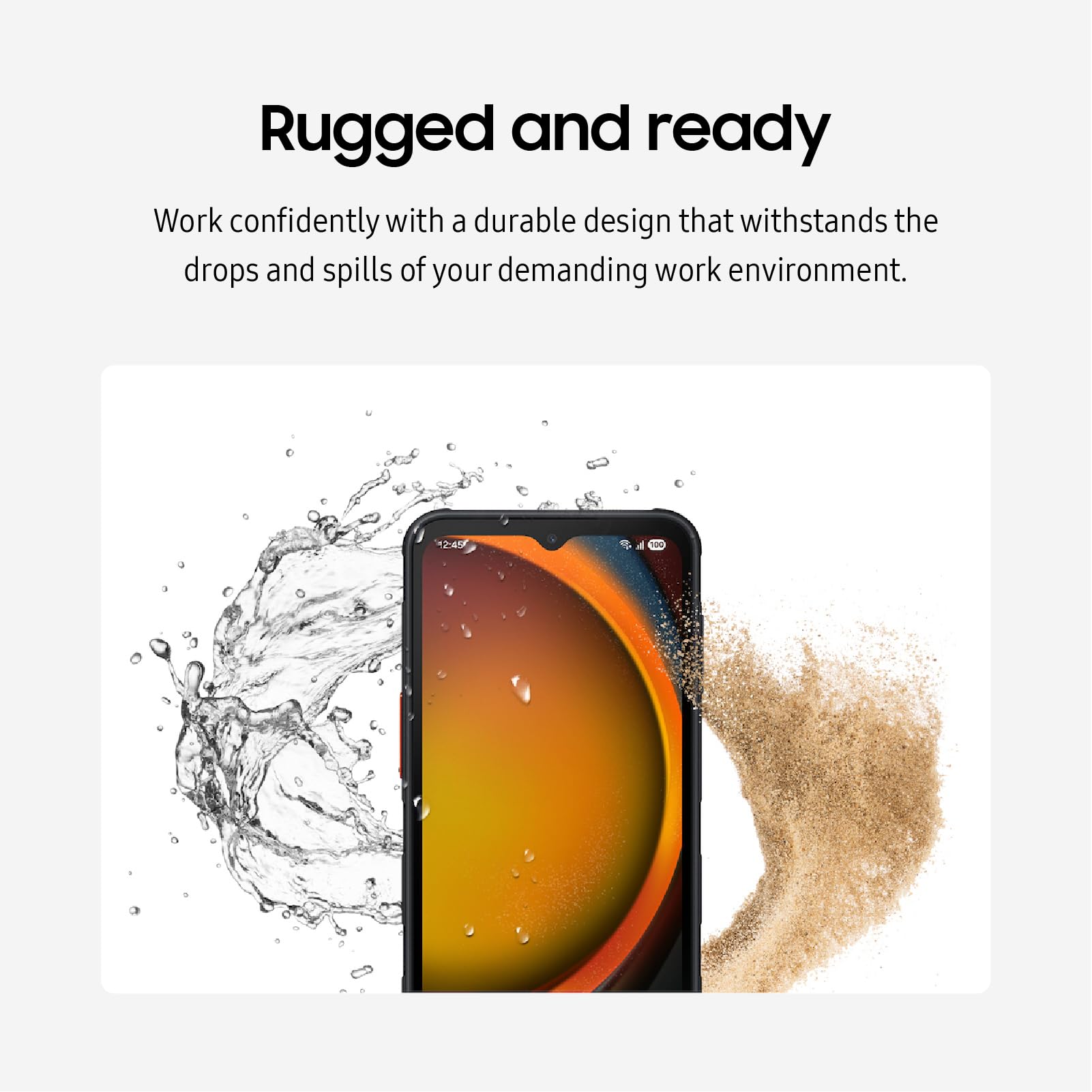 Samsung Galaxy XCover7 Pro 5G and Wi-Fi 6E | Rugged (IP68 Rated) Unlocked (Verizon, AT&T, T-Mobile, US Cellular) | Dual Sim (1 Nano + 1 eSIM) |128 GB | US Version (2025 Model) | Black (SM-G766UZKFN14) - Image 18