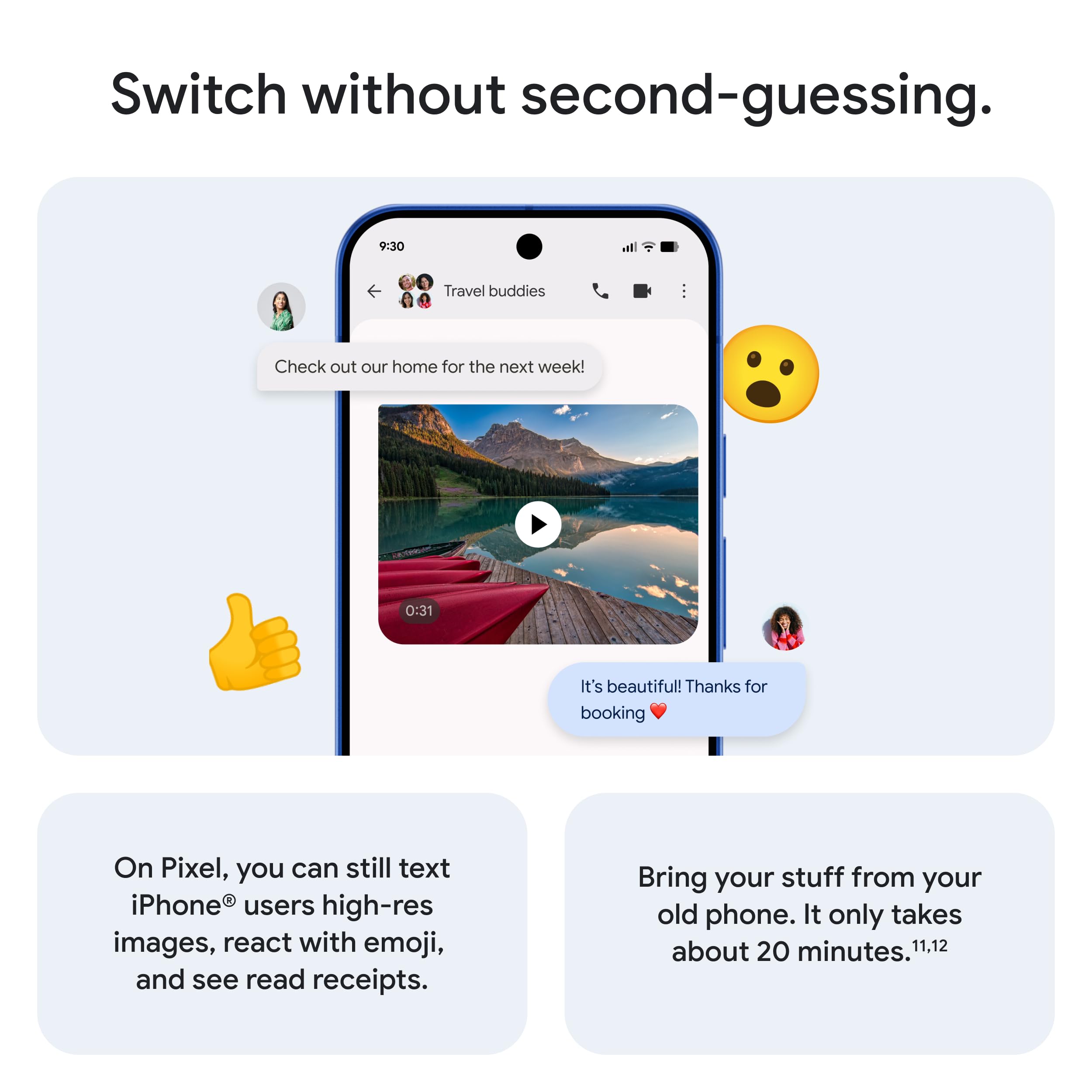 Google Pixel 10 - Unlocked Android Smartphone - Gemini AI Assistant - Advanced Triple Rear Camera, Fast-Charging 24+ Hour Battery, and 6.3" Actua Display - Obsidian - 128 GB (2025 Model) - Image 9