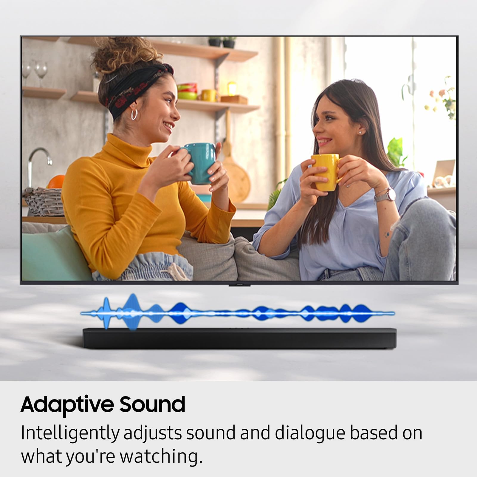 Samsung Q-Series Soundbar HW Q600F 3.1.2 ch Subwoofer (2025 Model) SpaceFit Sound Pro, Q-Symphony, Adaptive Sound - Image 3