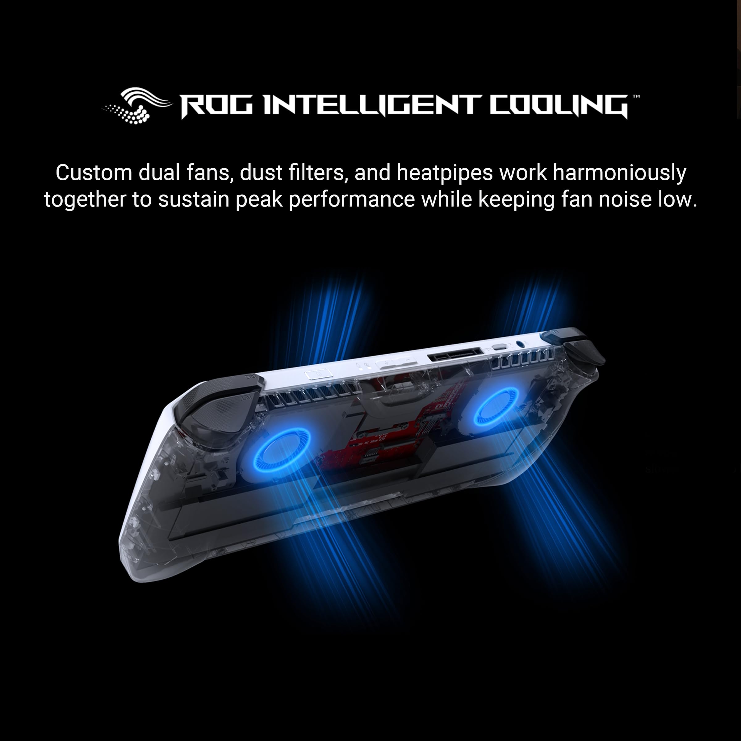ASUS ROG Ally 7" 120Hz FHD 1080p Gaming Handheld Touchscreen AMD Ryzen Z1 Extreme 16GB RAM 512GB White - Image 4