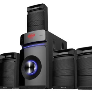 Rockville HTS45 800w 5.1 Channel Home Theater Audio System, Bluetooth Connectivity, USB/SD Playback, Wall-Mountable Speakers, for Home Entertainment