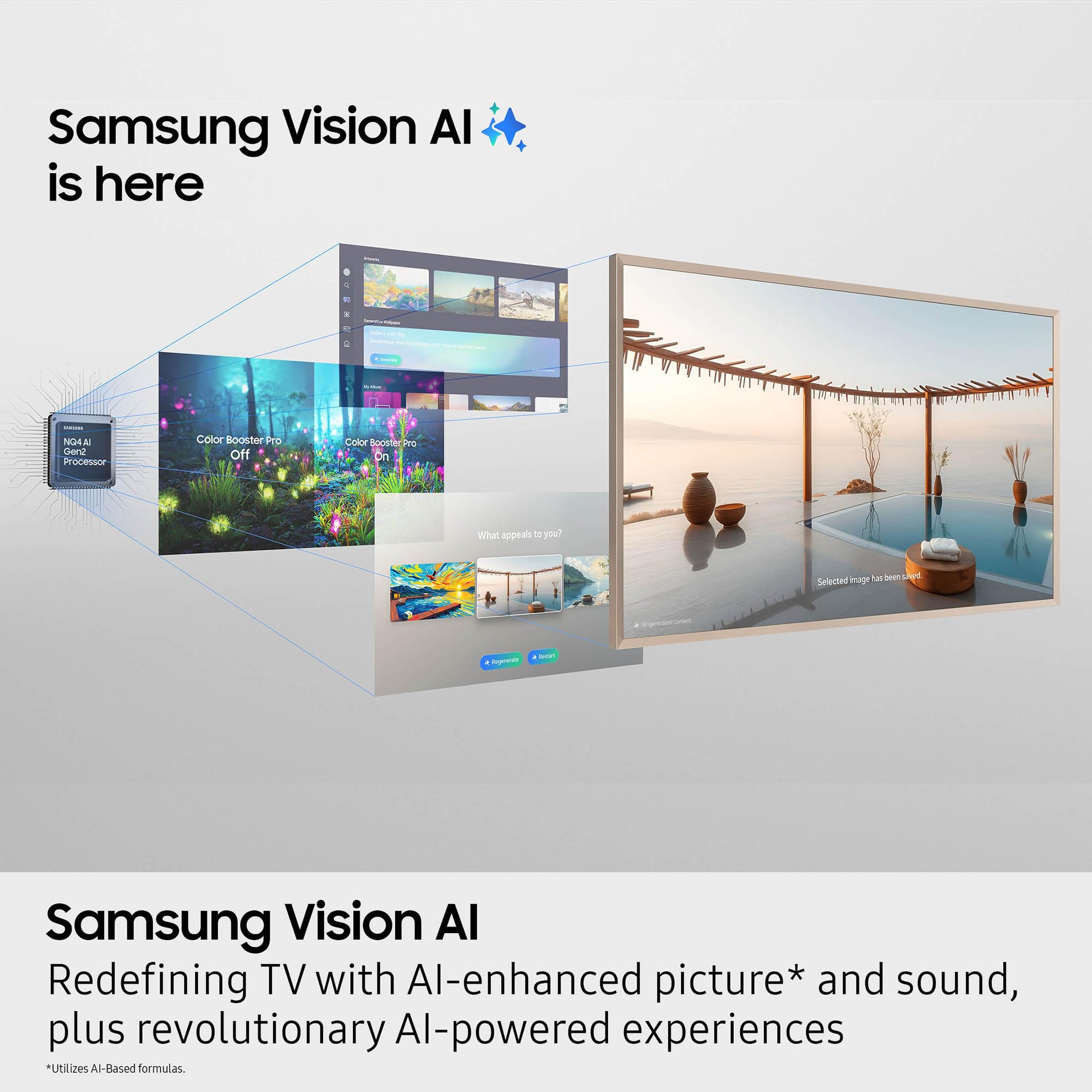 Samsung 65-Inch Class The Frame LS03F 4K QLED Smart TV (2025 Model) Slim Fit Wall Mount, Modern Frame Design, NQ4 AI Gen2 Processor, Art Mode, Artful Picture Quality, Samsung Vision AI, Alexa Built-in - Image 5