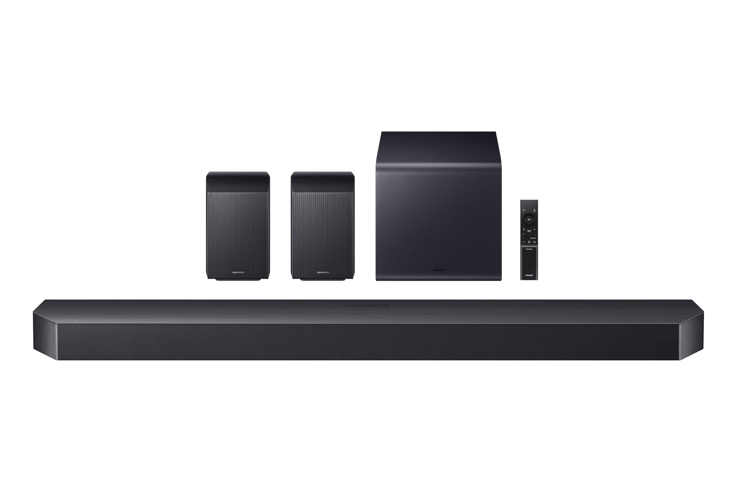 Samsung Q990F 11.1.4ch Q Series Subwoofer + Rear Speaker, Wireless Dolby Atmos, Q-Symphony, Game Mode Pro, Adaptive Sound (HW-Q990F, 2025)
