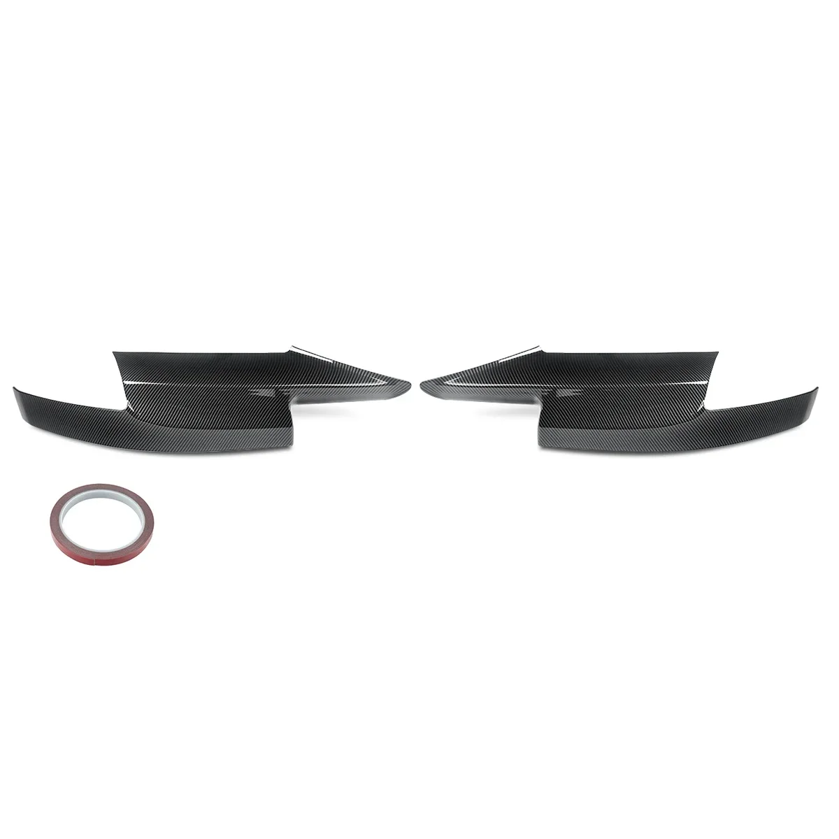 Carbon Fiber Style Front Bumper Corner Splitter Lip for BMW F10 M5 Only 2010-2016 - Image 3