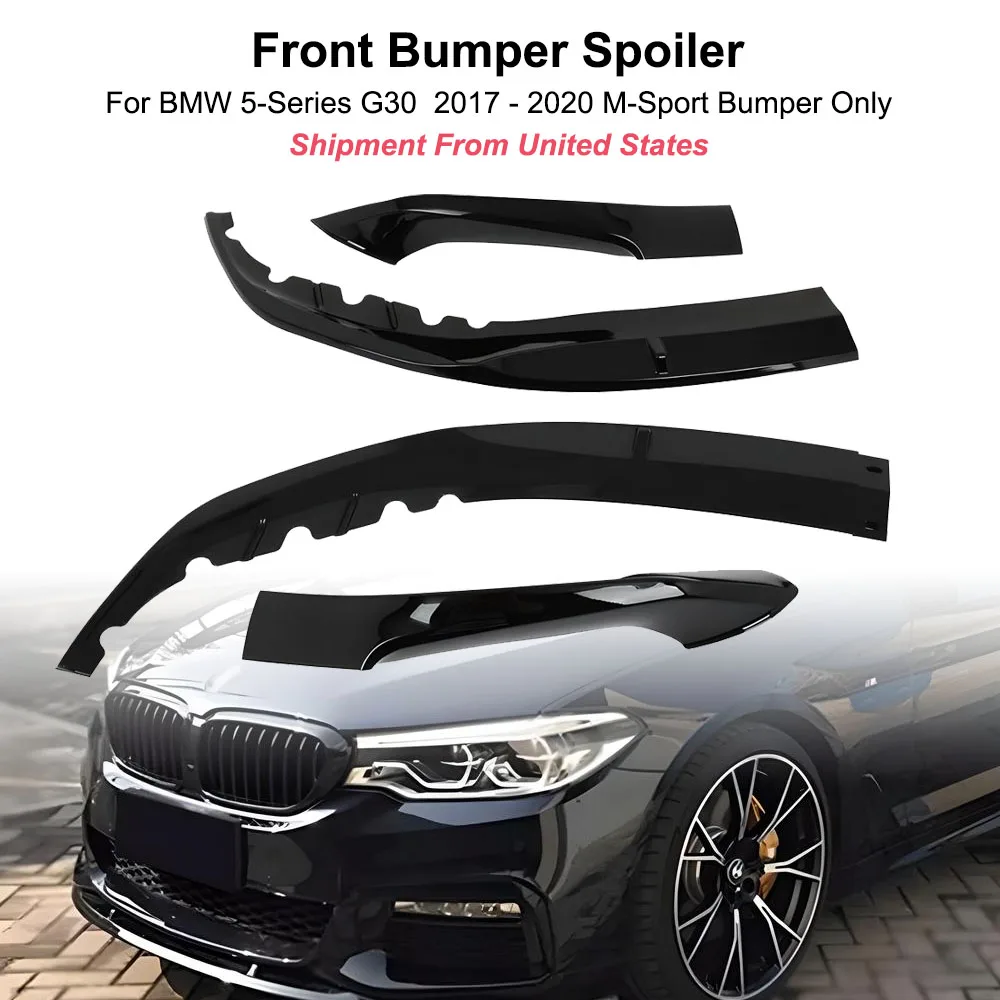 Car Front Bumper Spoiler Guard For BMW 5 Series M-Sport 2017-2020