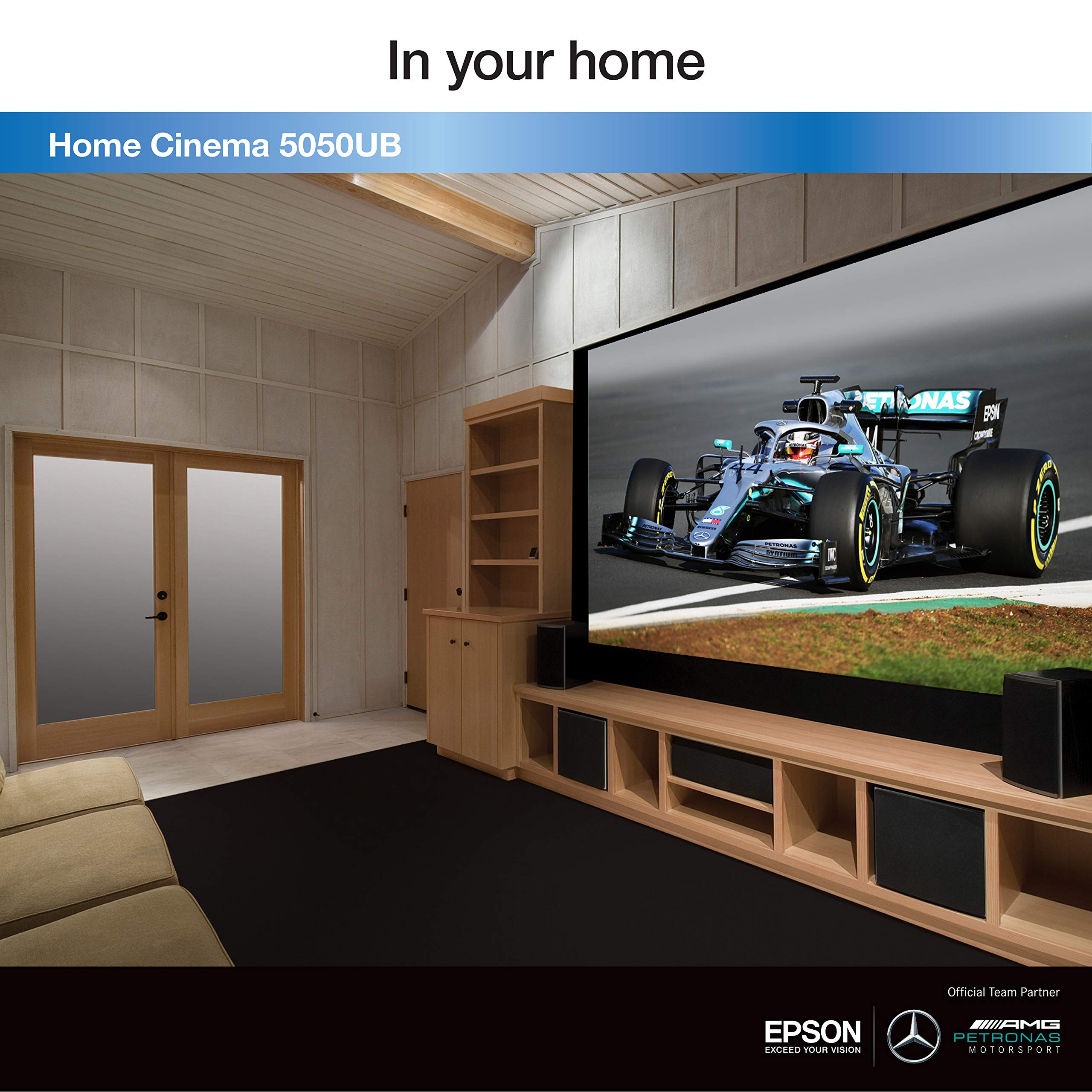 Epson Home Cinema 5050UB 4K PRO-UHD 3-Chip Projector with HDR,White - Image 4