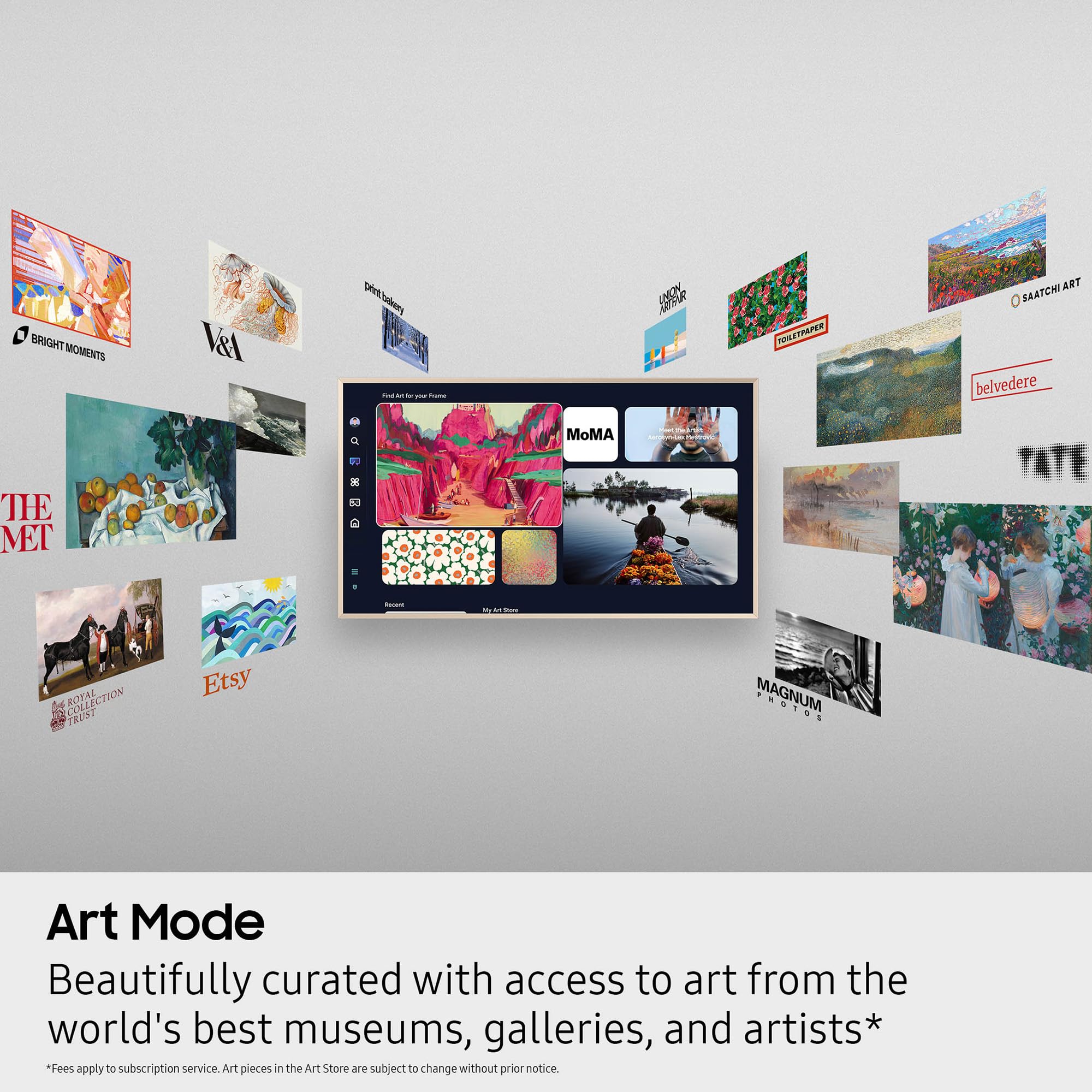 Samsung 65-Inch Class The Frame LS03F 4K QLED Smart TV (2025 Model) Slim Fit Wall Mount, Modern Frame Design, NQ4 AI Gen2 Processor, Art Mode, Artful Picture Quality, Samsung Vision AI, Alexa Built-in - Image 7