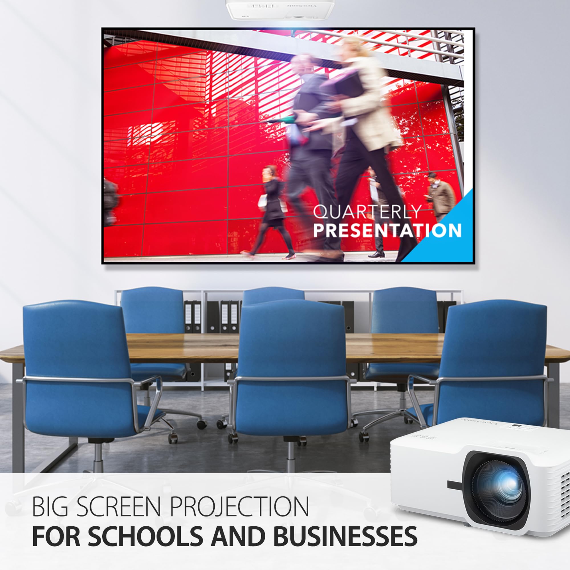 ViewSonic LS740HD 5000 Lumens 1080p Laser Projector with 1.3x Optical Zoom, H/V Keystone, 4 Corner Adjustment, and 360 Degrees Projection for Auditorium, Conference Room and Education - Image 8