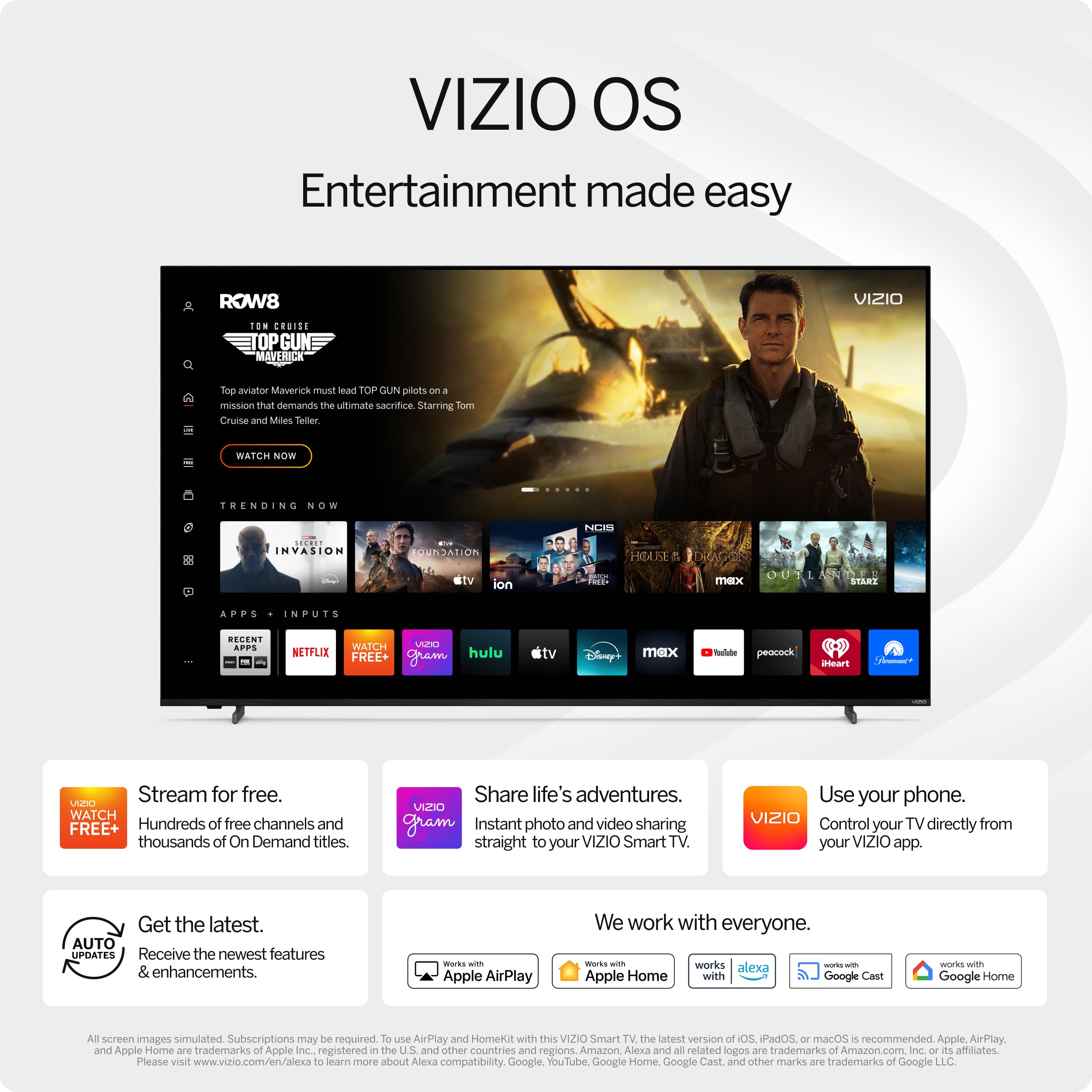 VIZIO 50-inch Quantum Pro 4K 120Hz QLED HDR10+ Smart TV with Dolby Vision, Active Full Array, 240Hz @ 1080p PC Gaming, WiFi 6E, Apple AirPlay, Chromecast Built-in, M50QXM-K01, 2023 Model - Image 10