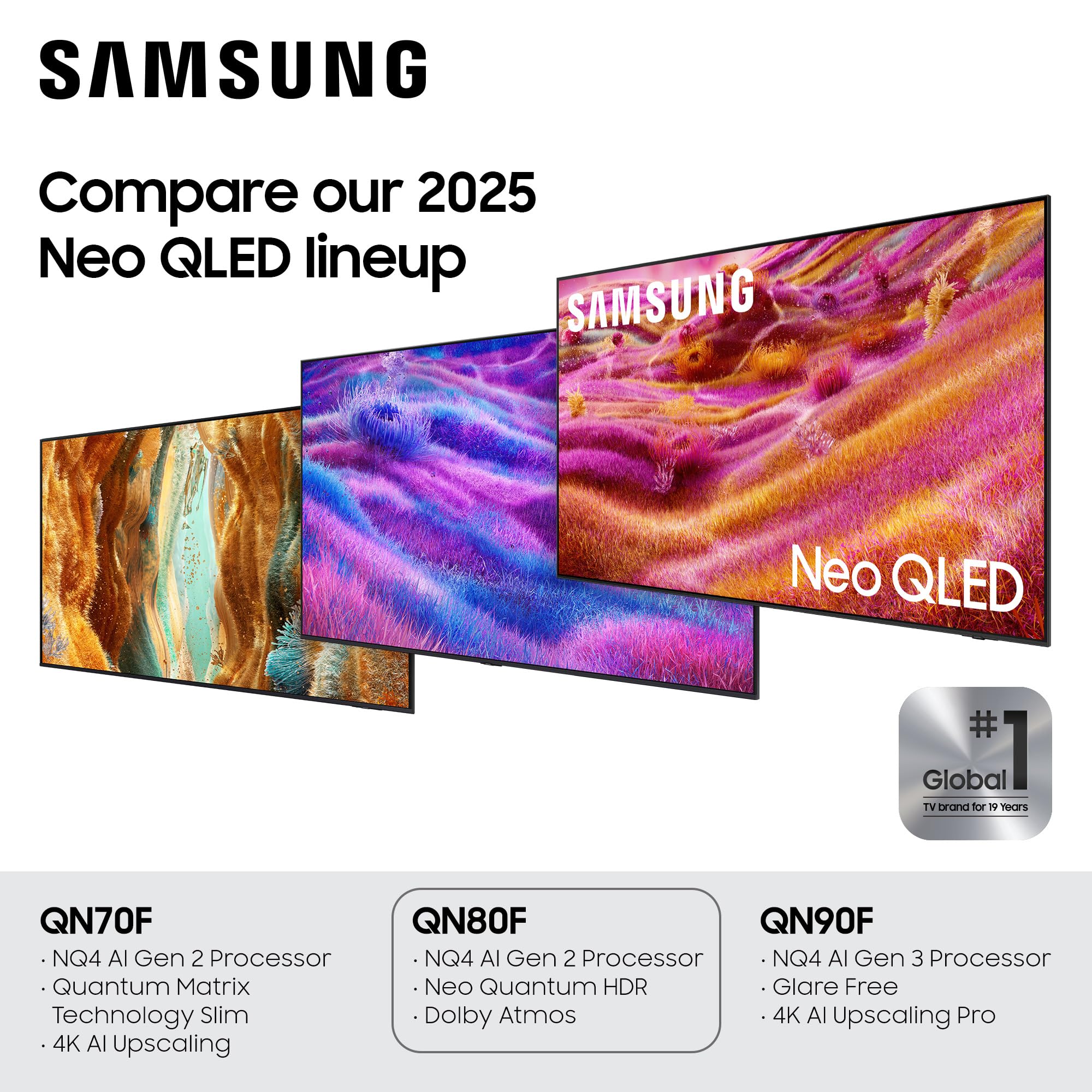 Samsung 65-Inch Class Neo QLED 4K QN80F Series, Vision AI, Mini LED Smart TV (2025 Model, 65QN80F) Neo Quantum HDR, Object Tracking Sound Lite w/Dolby Atmos, NQ4 AI Gen2 Processor, Alexa Built-in - Image 11