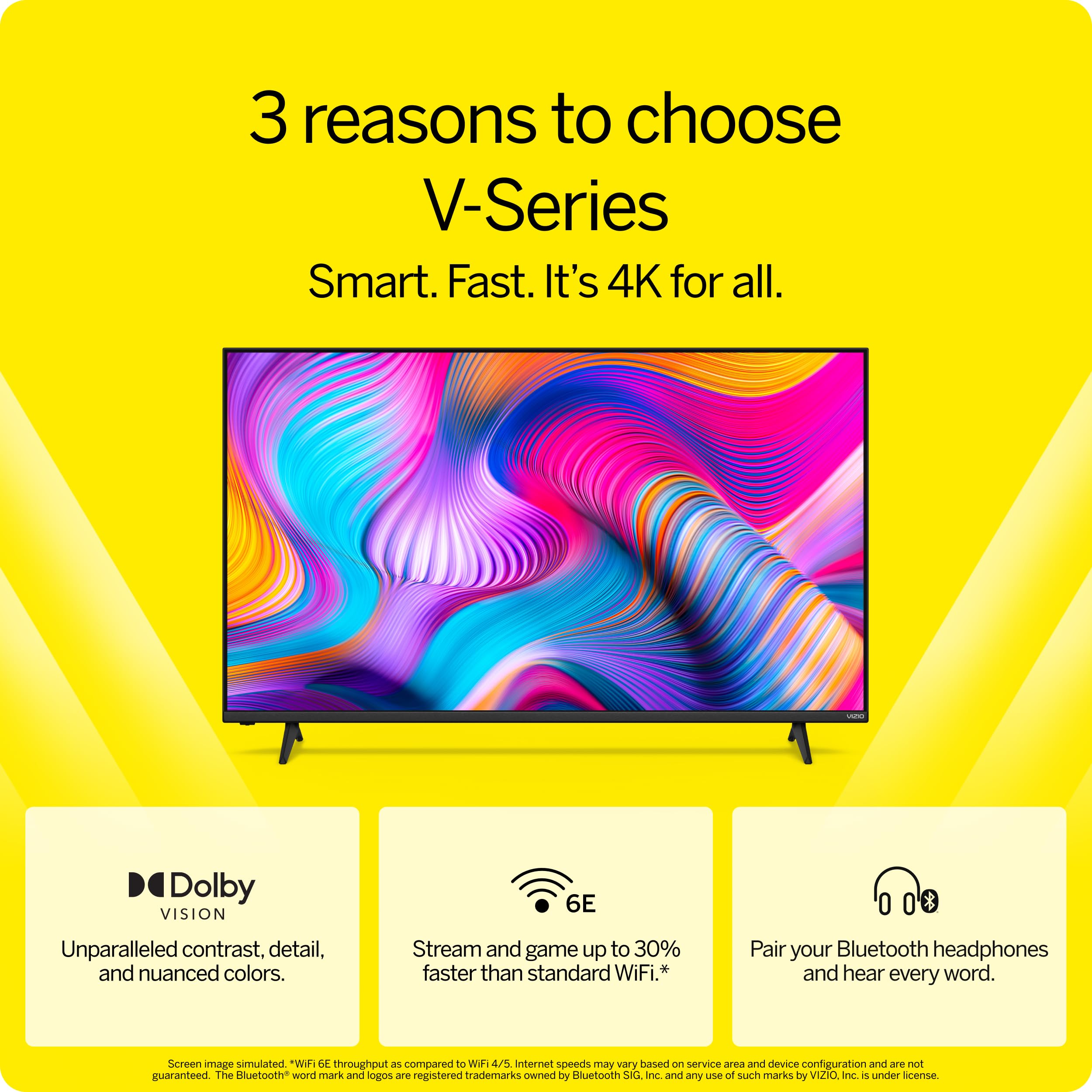VIZIO 55-inch V-Series 4K LED HDR Smart TV w/Dolby Vision, WiFi 6E, Bluetooth Headphone Capable, Gaming Engine & Alexa Compatibility, V555M-K01, 2023 Model - Image 18