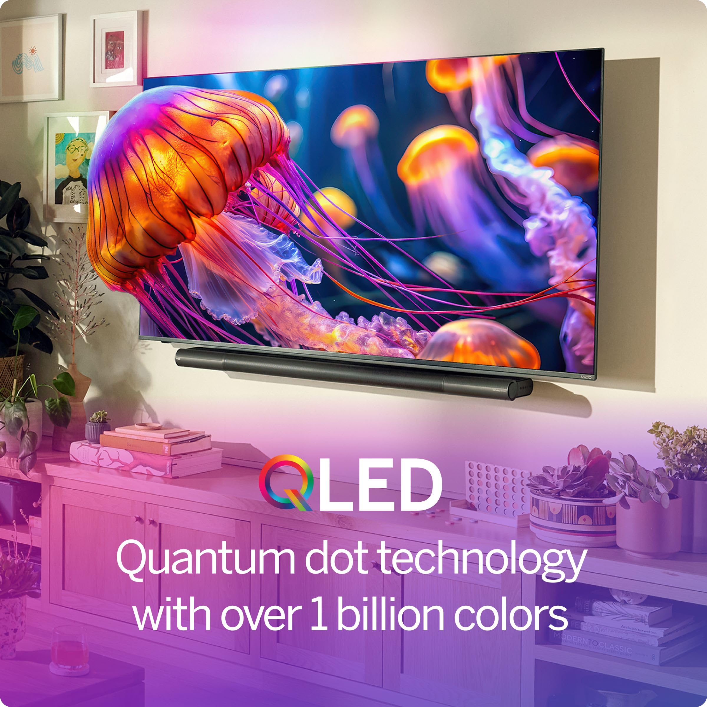 VIZIO 50-inch Quantum Pro 4K 120Hz QLED HDR10+ Smart TV with Dolby Vision, Active Full Array, 240Hz @ 1080p PC Gaming, WiFi 6E, Apple AirPlay, Chromecast Built-in, M50QXM-K01, 2023 Model - Image 13