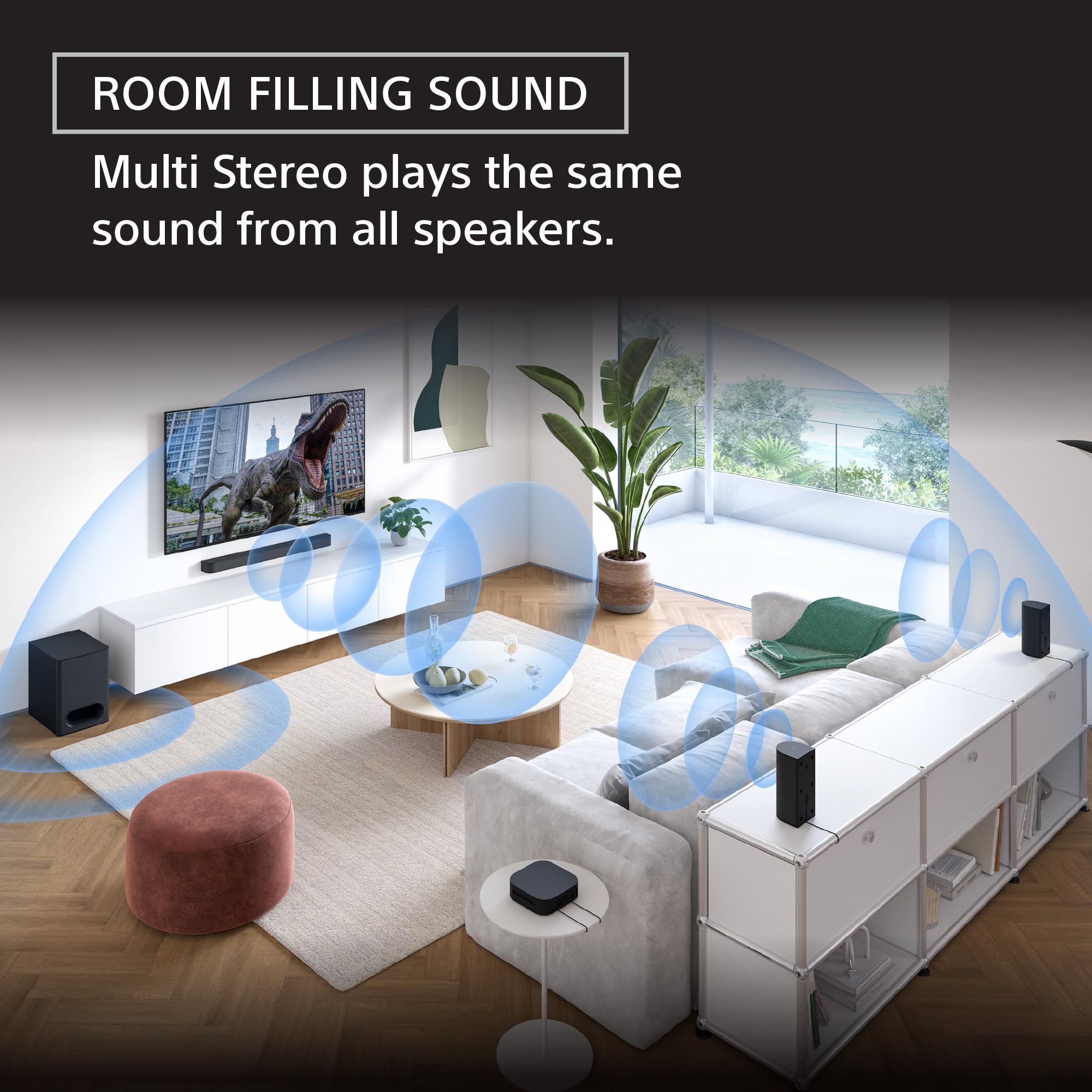 Sony BRAVIA Theater System 6, 5.1ch Home Theater System Sound bar with subwoofer and Rear Speakers, Surround Sound by Dolby Atmos/DTS:X Compatible HT-S60 - Image 8