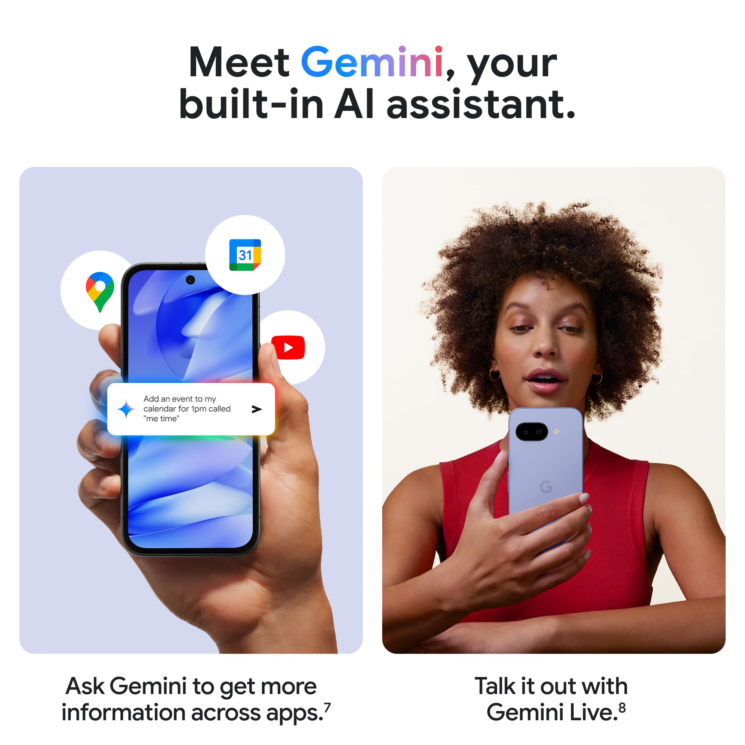 Google Pixel 9a with Gemini - Unlocked Android Smartphone with Incredible Camera and AI Photo Editing, All-Day Battery, and Powerful Security - Porcelain - 128 GB - Image 12