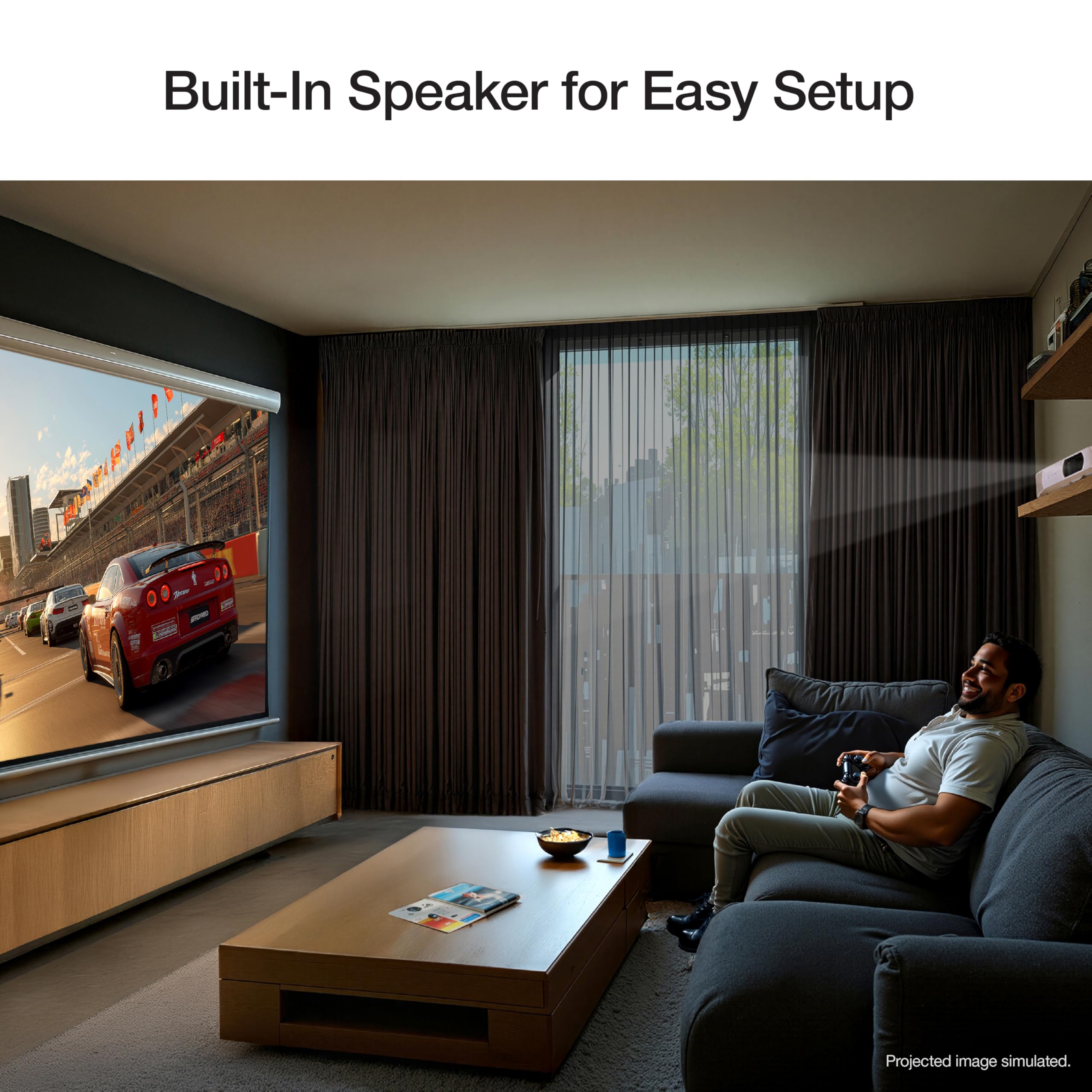 Epson Home Cinema 980 3-Chip 3LCD 1080p Projector, 4,000 Lumens Color and White Brightness, Streaming/Gaming/Home Theater, Built-In Speaker, Auto Picture Skew, 16000:1 Contrast, 2 HDMI Ports - Image 3