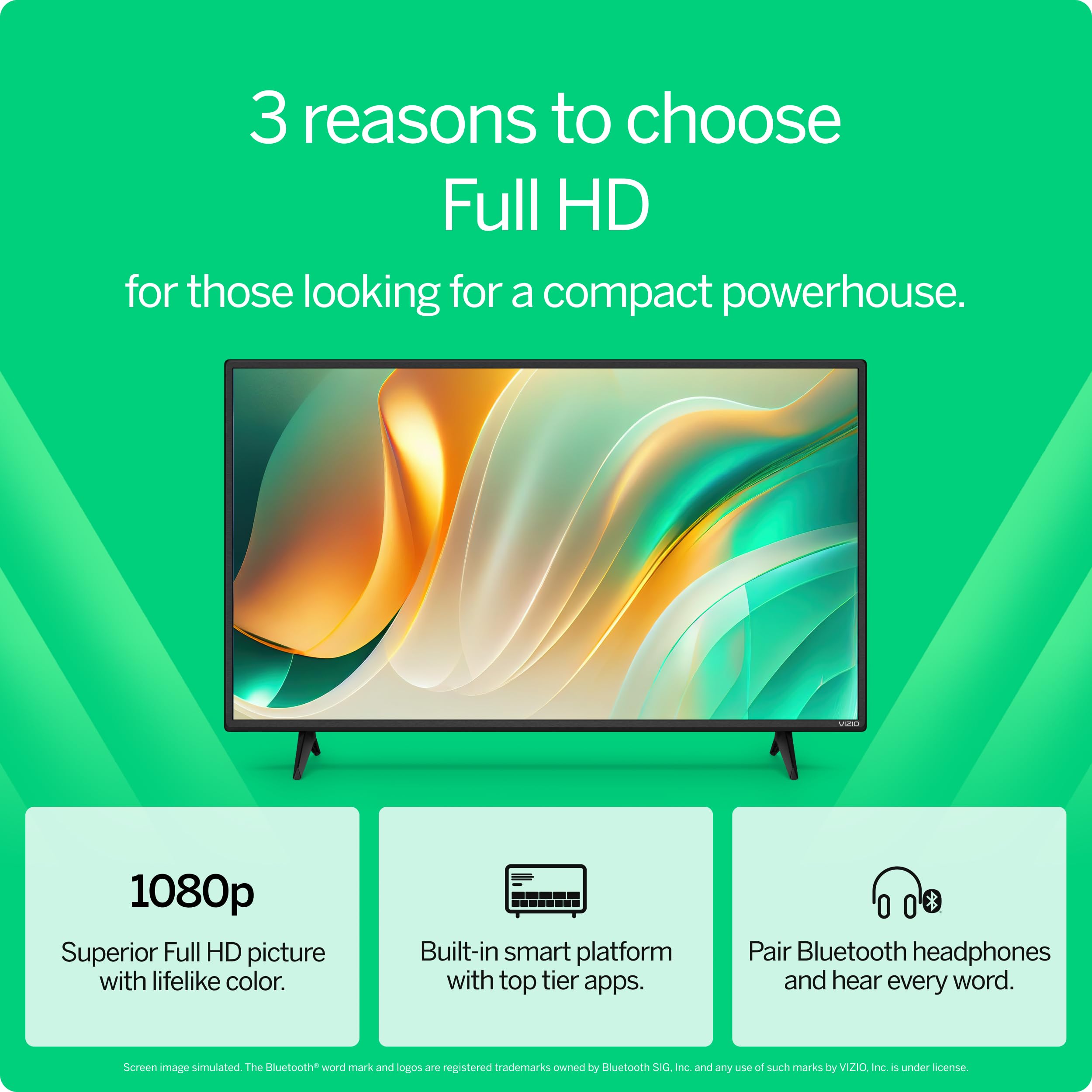 VIZIO 40-inch Full HD 1080p Smart TV with DTS Virtual: X, Alexa Compatibility, Google Cast Built-in, Bluetooth Headphone Capable, (VFD40M-08 New) - Image 16