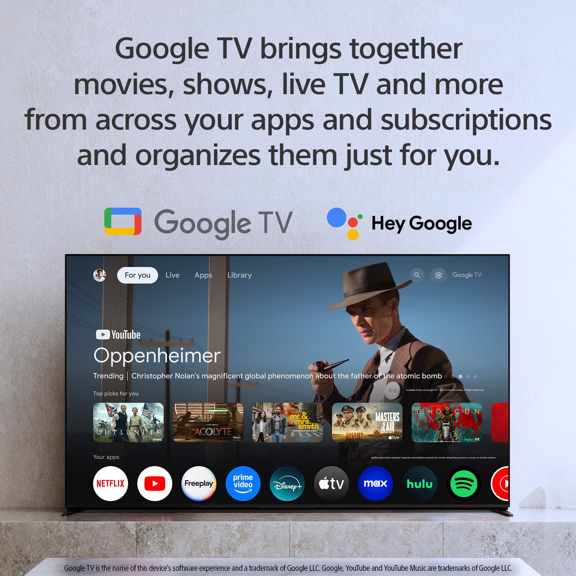Sony BRAVIA 5 65 Inch TV, Mini LED, 4K Smart Google TV, XR Processor with AI Technology,120hz Television with Dolby Vision/Atmos, Exclusive Features for PlayStation®5, K-65XR50, 2025 Model - Image 12