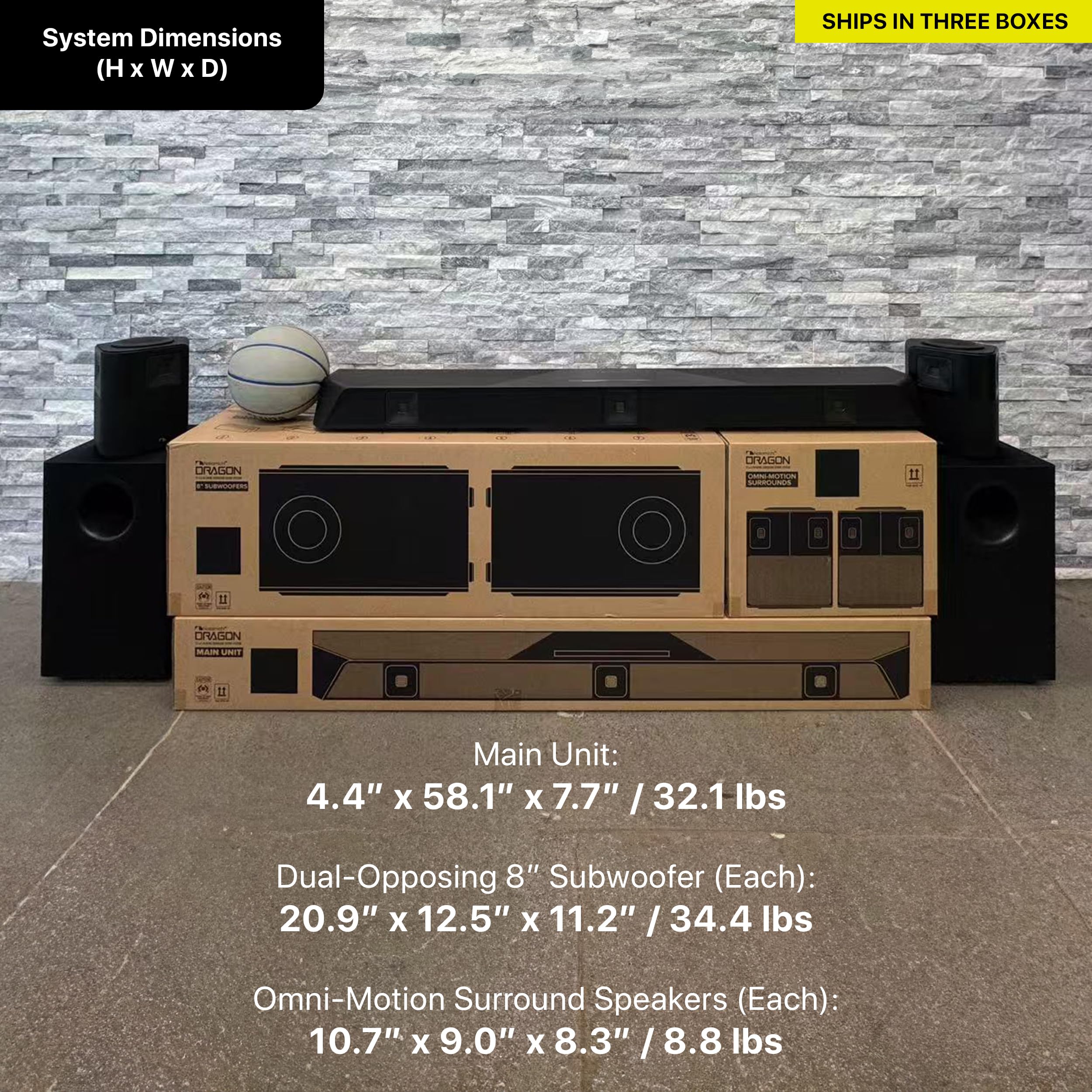 Nakamichi Dragon 11.4.6 Home Surround Sound System with Dolby Atmos and DTS:X Pro. Best Soundbar with AVR Processing - Image 7
